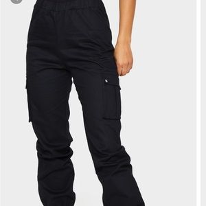 PLT black CARGO PANTS